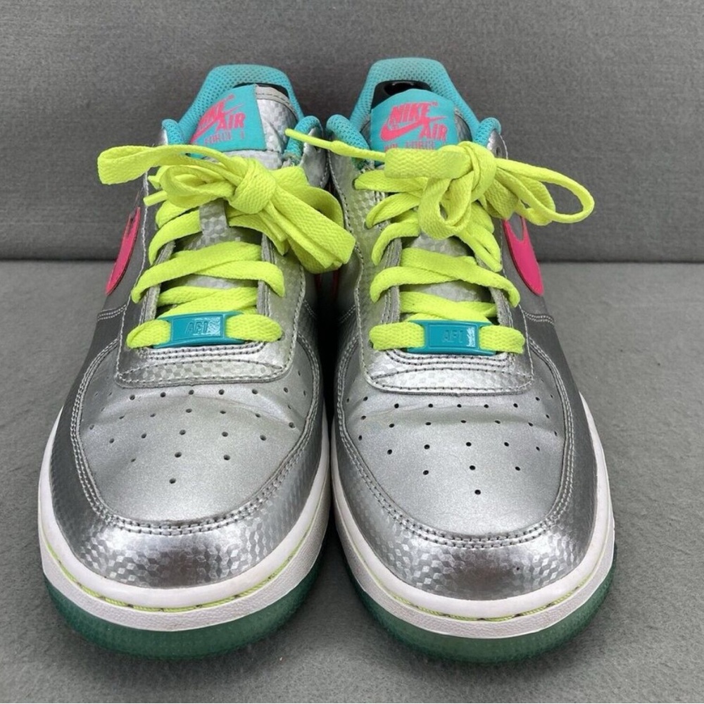 Nike Silver and Pink Sneakers